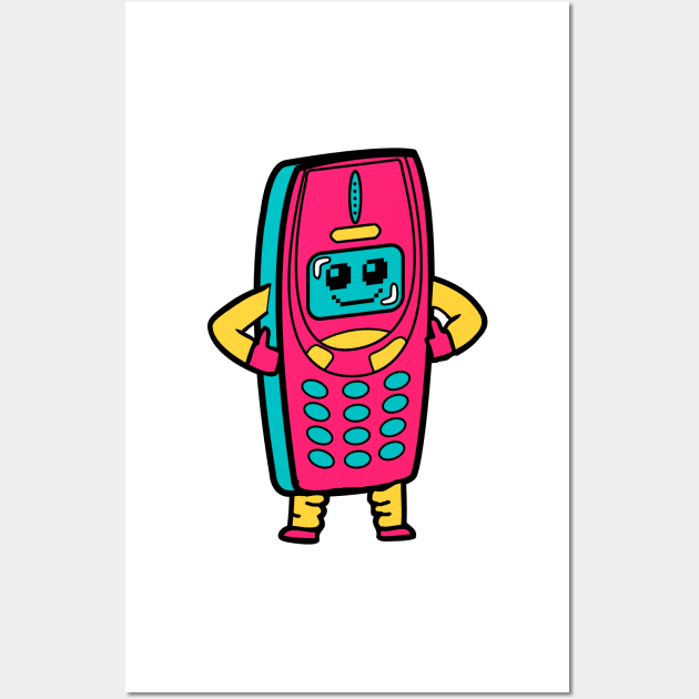 Indestructible 3310 Phone Super Robot Wall Art by 4U2NV-LDN